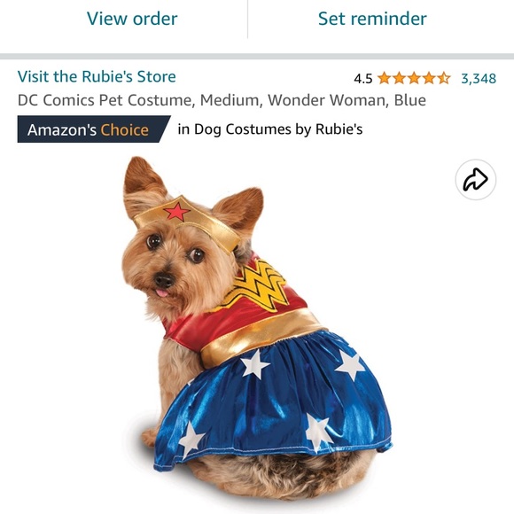 Dog Wonder Woman costume NWT - Picture 4 of 4